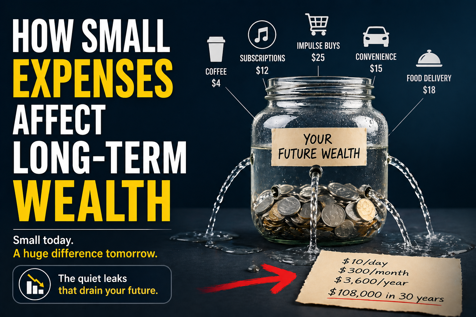 How Small Expenses Quietly Reduce Long-Term Wealth