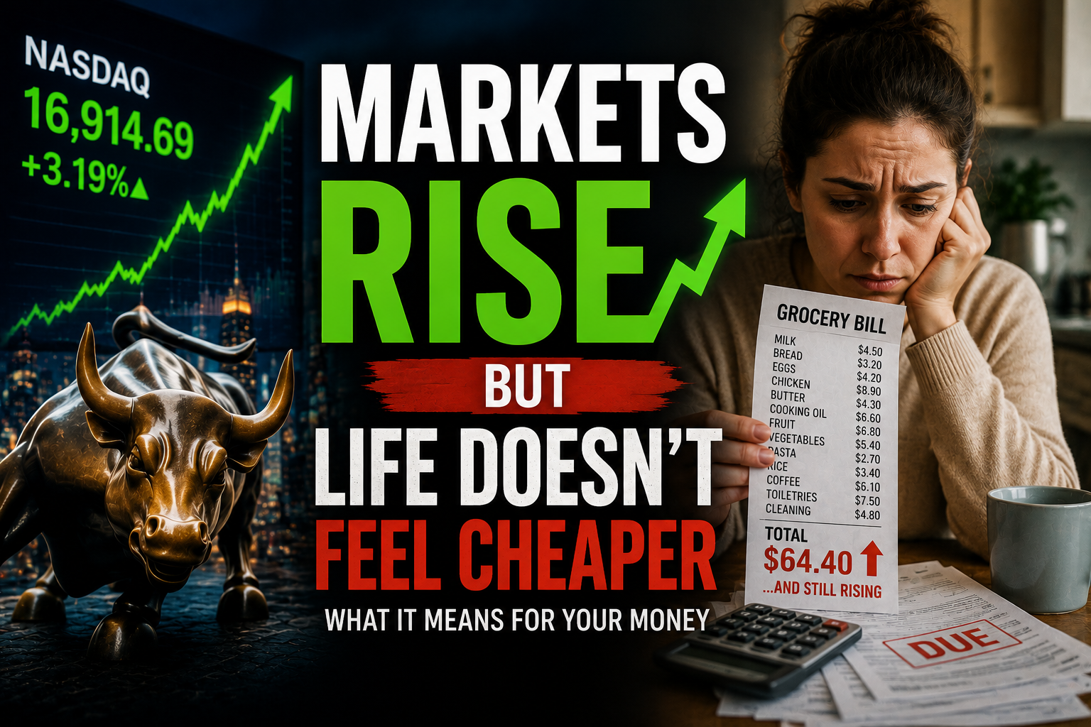Why Markets Keep Rising While Everyday Costs Stay High