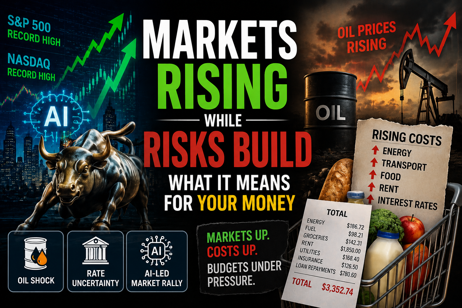 Markets Rising While Risks Build — What It Means for Your Money