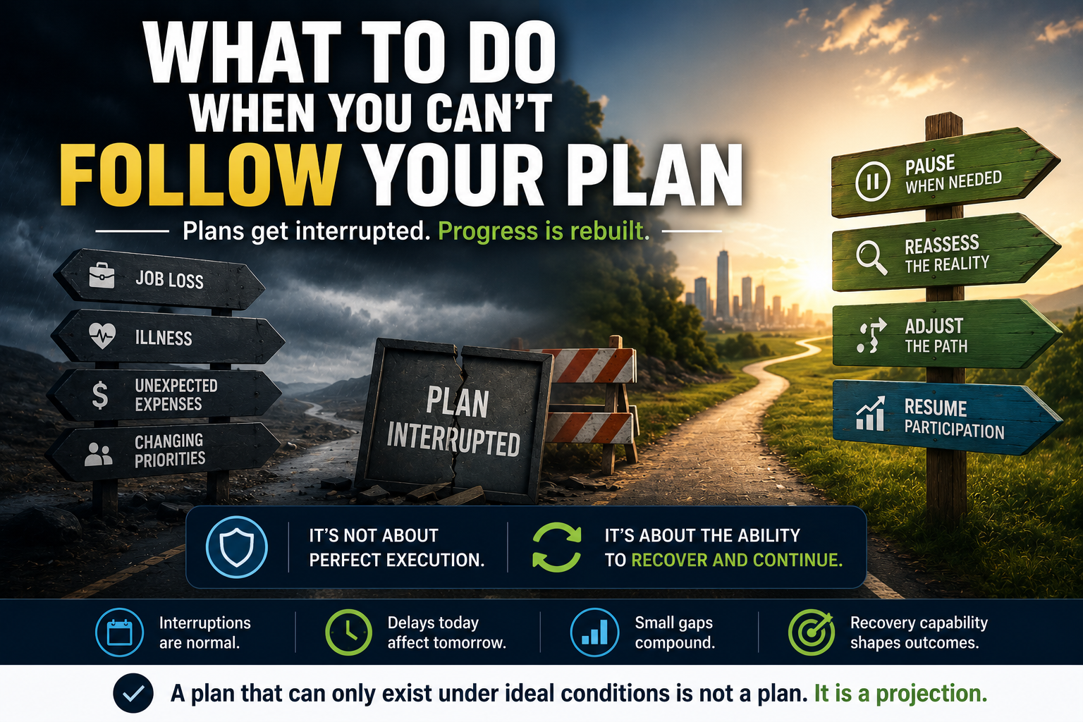 What to Do When You Can’t Follow Your Plan