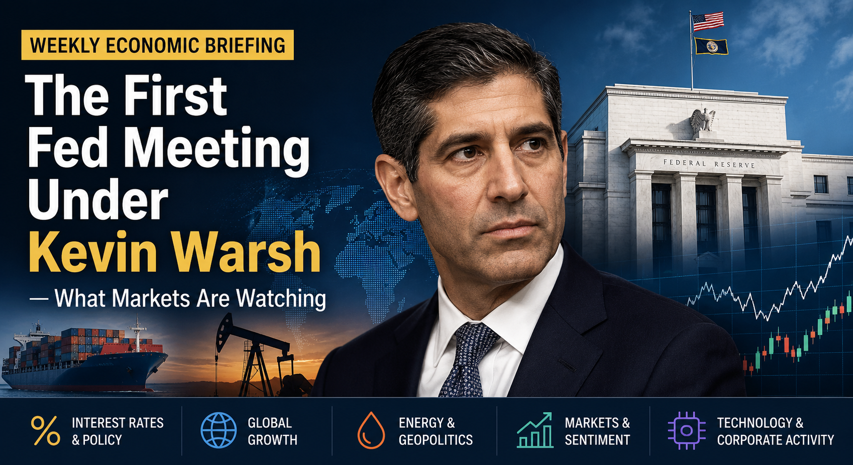 The First Fed Meeting Under Kevin Warsh — What Markets Are Watching