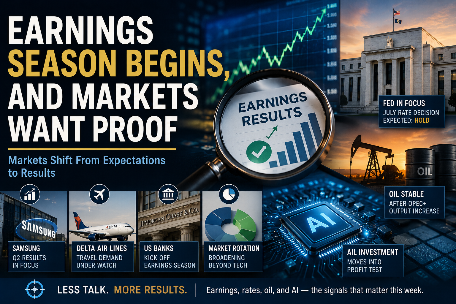 Earnings Season Begins, and Markets Want Proof